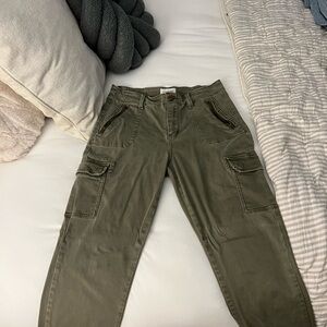 Ceros Jeana Olive Green Cargo Pants